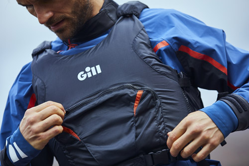 Man wearing Gill Pursuit Buoyancy Aid Man wearing Gill Pursuit Buoyancy Aid