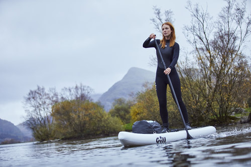 Woman wearing Gill Pursuit Wetsuit Woman wearing Gill Pursuit Wetsuit